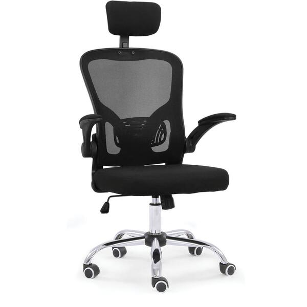 Cadeira De Escritório Moob Barcelona Giratória Ergonômica Com Sistema Relax Preta - Home Goncalo