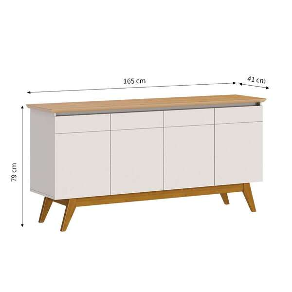 Buffet Classic 4 Pt Off White E Nature - Home Goncalo
