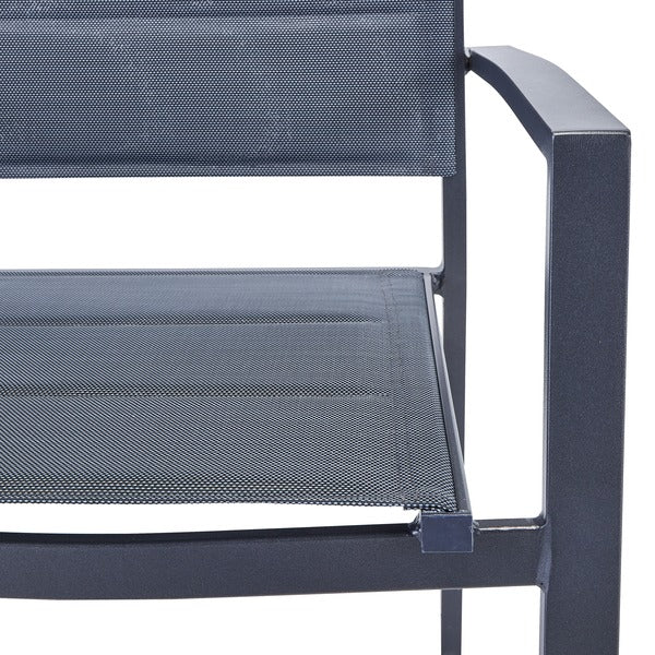 Cadeira de Jardim em Alumínio 85x55cm com Braço Antracite Orion Beta II Naterial -  Home Goncalo