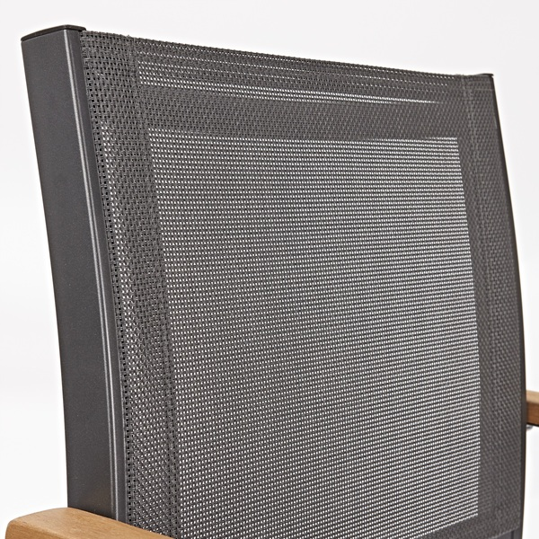 Cadeira de Jardim em Alumínio 84x55cm Cinza Oris Naterial -  Home Goncalo