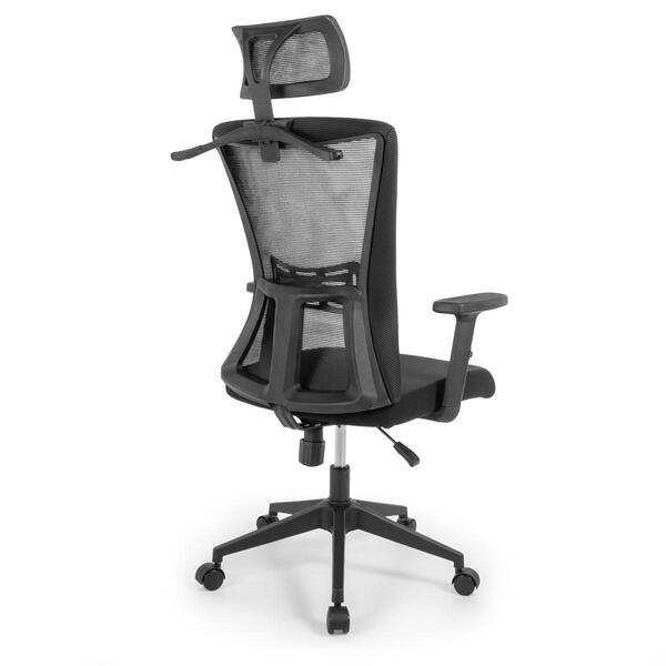 Cadeira De Escritório Ergonômica Imperial Com Apoio De Cabeça E Relax - Preto -  Home Goncalo