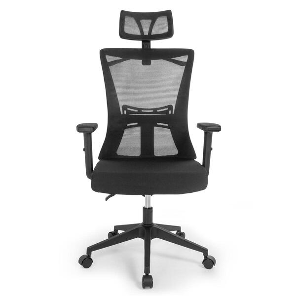 Cadeira De Escritório Ergonômica Imperial Com Apoio De Cabeça E Relax - Preto -  Home Goncalo