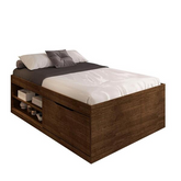 Cama Bau Casal Com Sapateira Embutida Malbec Vanessa Framar - Home Goncalo