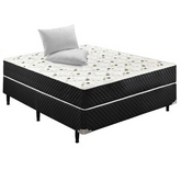 Cama Box Conjugado Casal Sp Móveis Espuma Ortopédica - 39x138x188cm - Home Goncalo