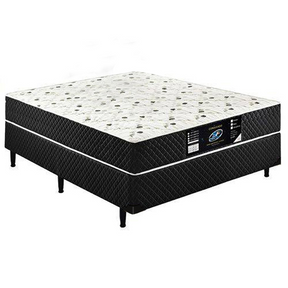 Cama Box Conjugado Casal Sp Móveis Espuma Ortopédica - 39x138x188cm - Home Goncalo