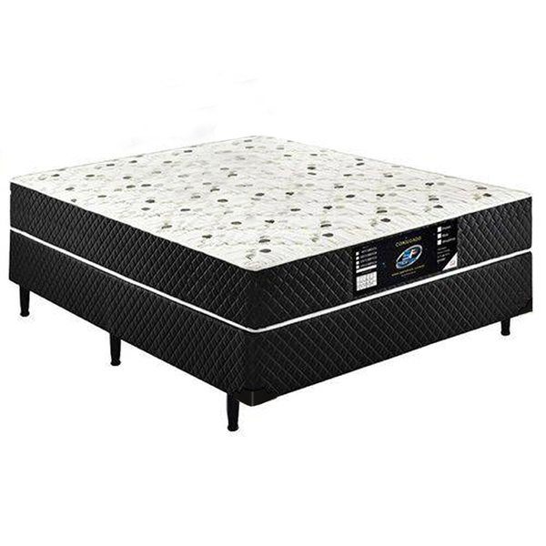 Cama Box Conjugado Casal Sp Móveis Espuma Ortopédica - 39x138x188cm - Home Goncalo
