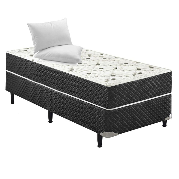 Cama Box Conjugado Solteiro Sp Móveis Espuma Ortopédica - 39x78x188cm - Home Goncalo