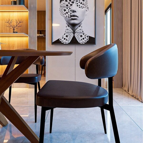 Conjunto Sala De Jantar Mesa Lisboa Madeira Maciça Com 4 Cadeiras Bless Marrom/whisky -  Home Goncalo