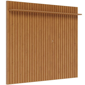 Painel de Parede Ripado Madeira Maciça Home Suspenso Sala Estar para Tv's de até 75 Polegadas Loft 1.8 Imcal - Nature -  Home Goncalo