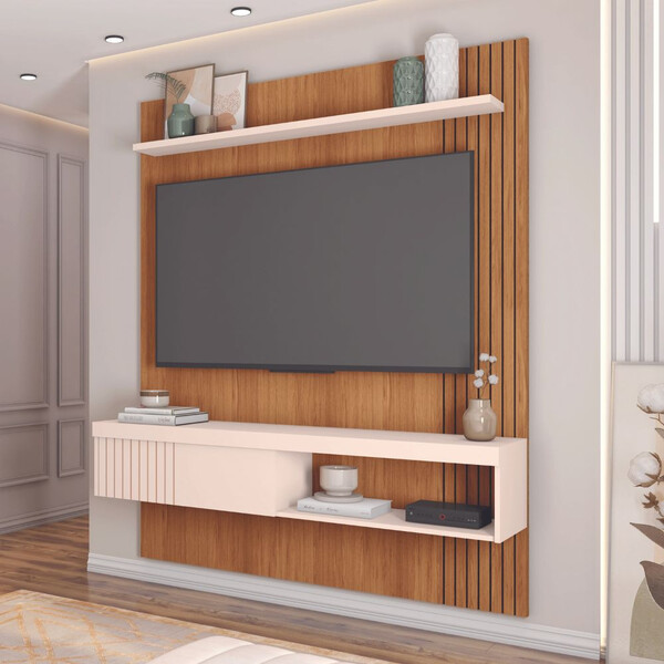 Painel Para Tv Ate 55 Esmeralda Caemmun 1,50 - Home Goncalo