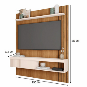 Painel Para Tv Ate 55 Esmeralda Caemmun 1,50 - Home Goncalo