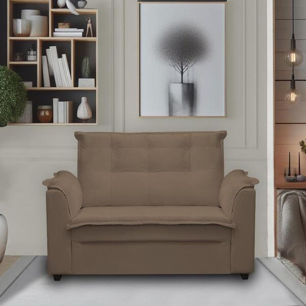 Sofá 2 Lugares Pequeno Confortável 1,40m Marrocos Bellamado Cor:marrom -  Home Goncalo