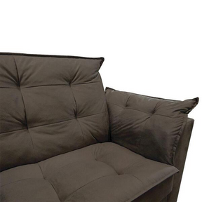 Sofá 2 Lugares Pequeno Confortável 1,40m Marrocos Bellamado Cor:marrom -  Home Goncalo