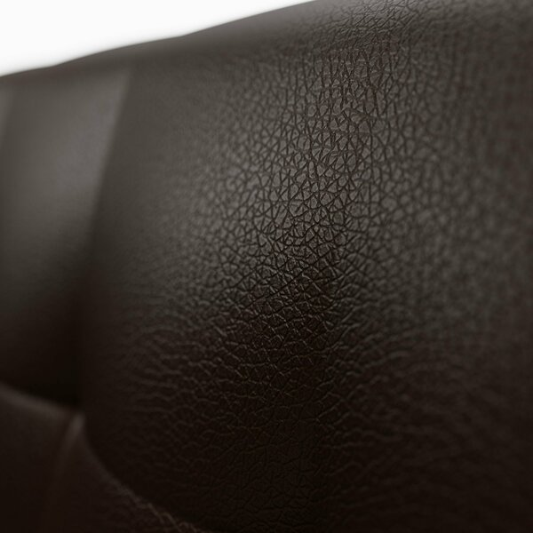 Sofá 3 Lugares Corino Vitrola Marrom -  Home Goncalo