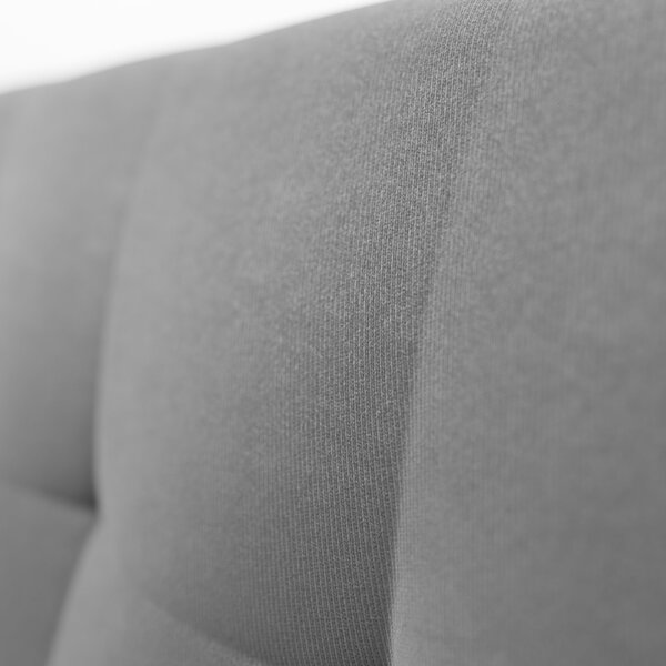 Sofá Vitrola 3 Lugares Suede Cinza - Home Goncalo